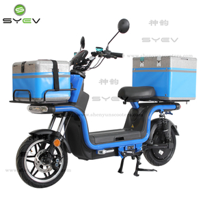 SYEV 2022 Mejor venta 1200W 60V26AH Scooter eléctrico de entrega de largo alcance con 2 cajas de transporte grandes