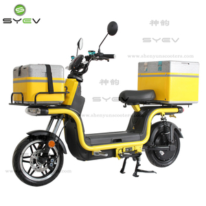 Shenyun 2022, gran oferta, bicicleta de entrega de comida rápida con Motor potente de 12 pulgadas, 60V, 1200W, motocicleta, bicicleta eléctrica para carga