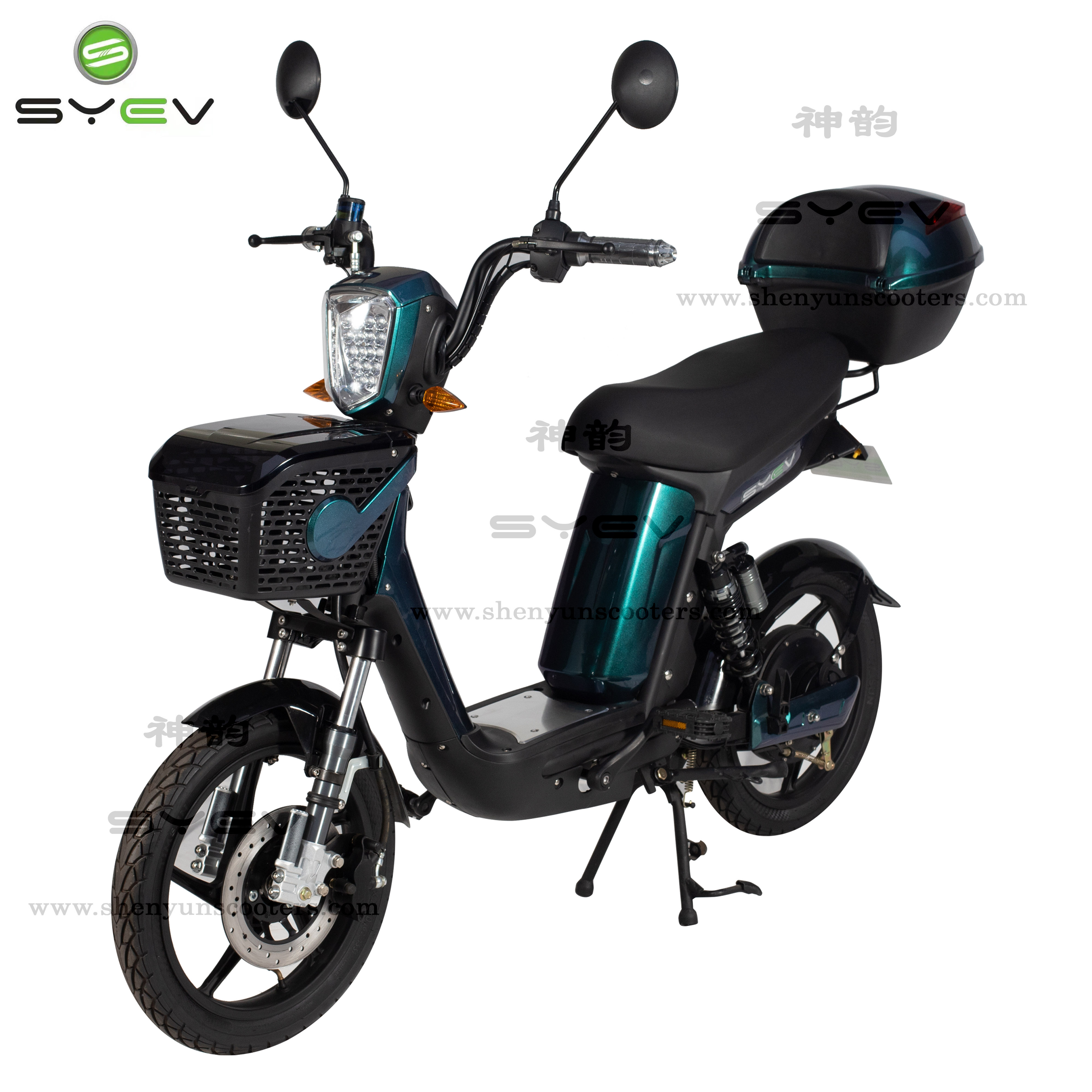 Syev 48V 500W Bicicleta de reparto eléctrica Bicicleta de carga Bicicleta eléctrica con pedales
